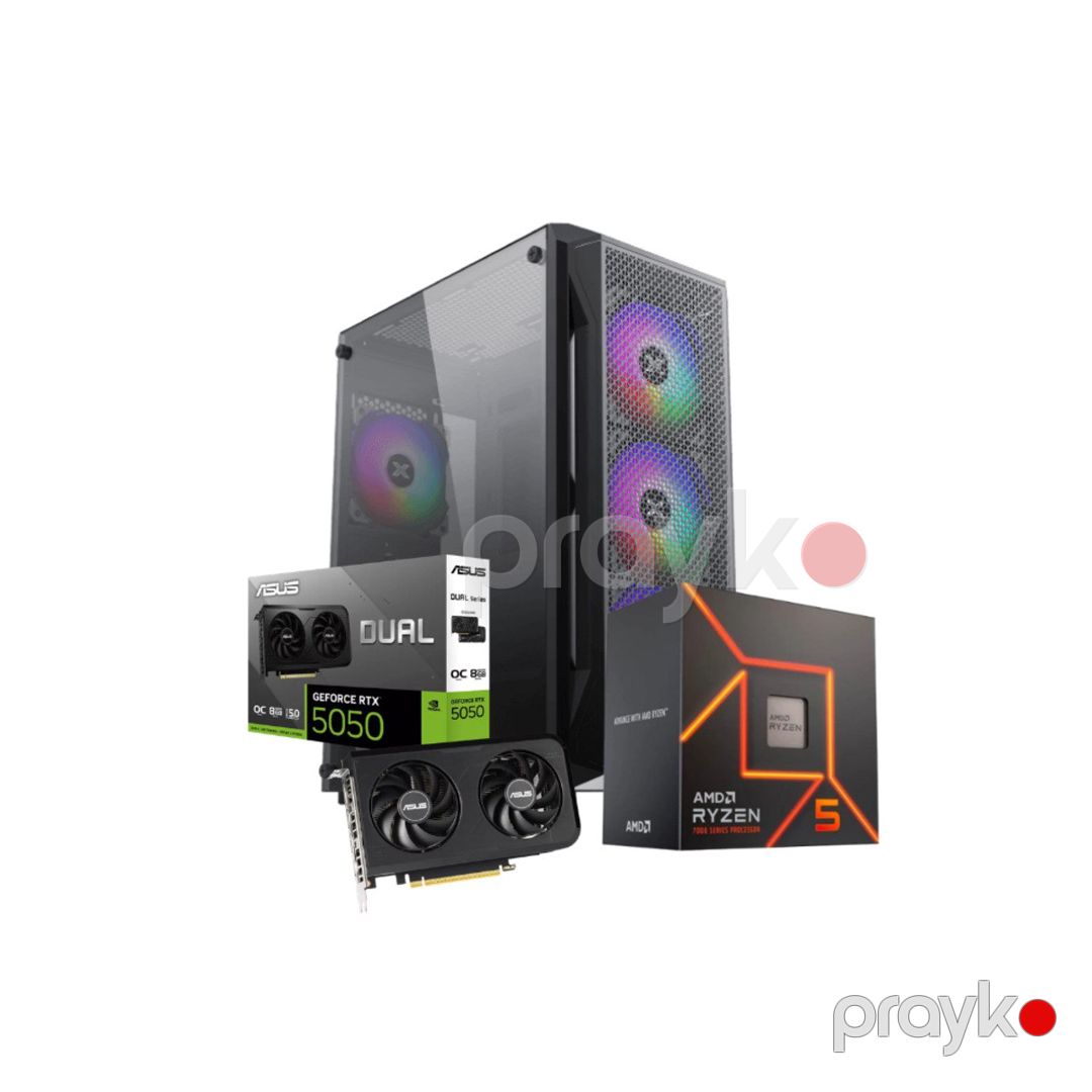 NitroForge Gaming PC – RTX 5050, Ryzen 5 7600 — Masaüstü kompüterlər, Bakı (2)