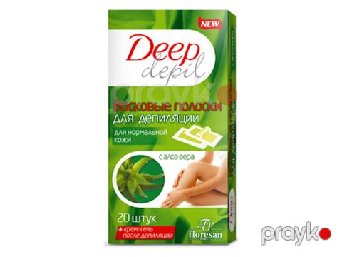 Depilyasiya üçün mum zolaqlar Флоресан Deep Depil Aloe Vera Normal Dəri üçün 20 əd — Bakı