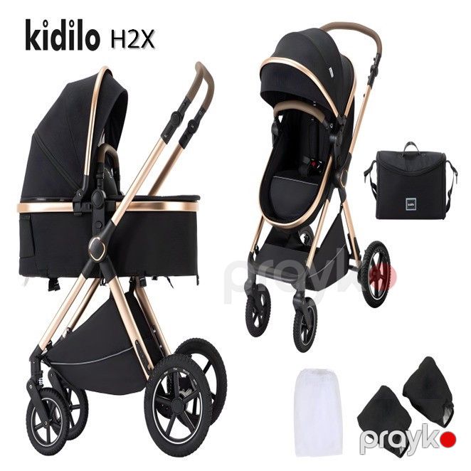Uşaq arabası Kidilo H2X Black — Mallar, Bakı