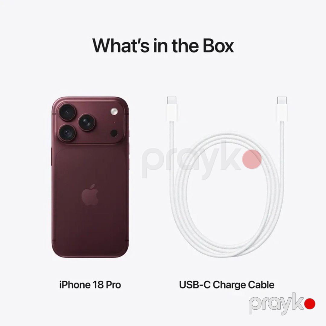 Apple iPhone 18 Pro Burgundy 256GB/12GB — Smartfonlar, Bakı (6)