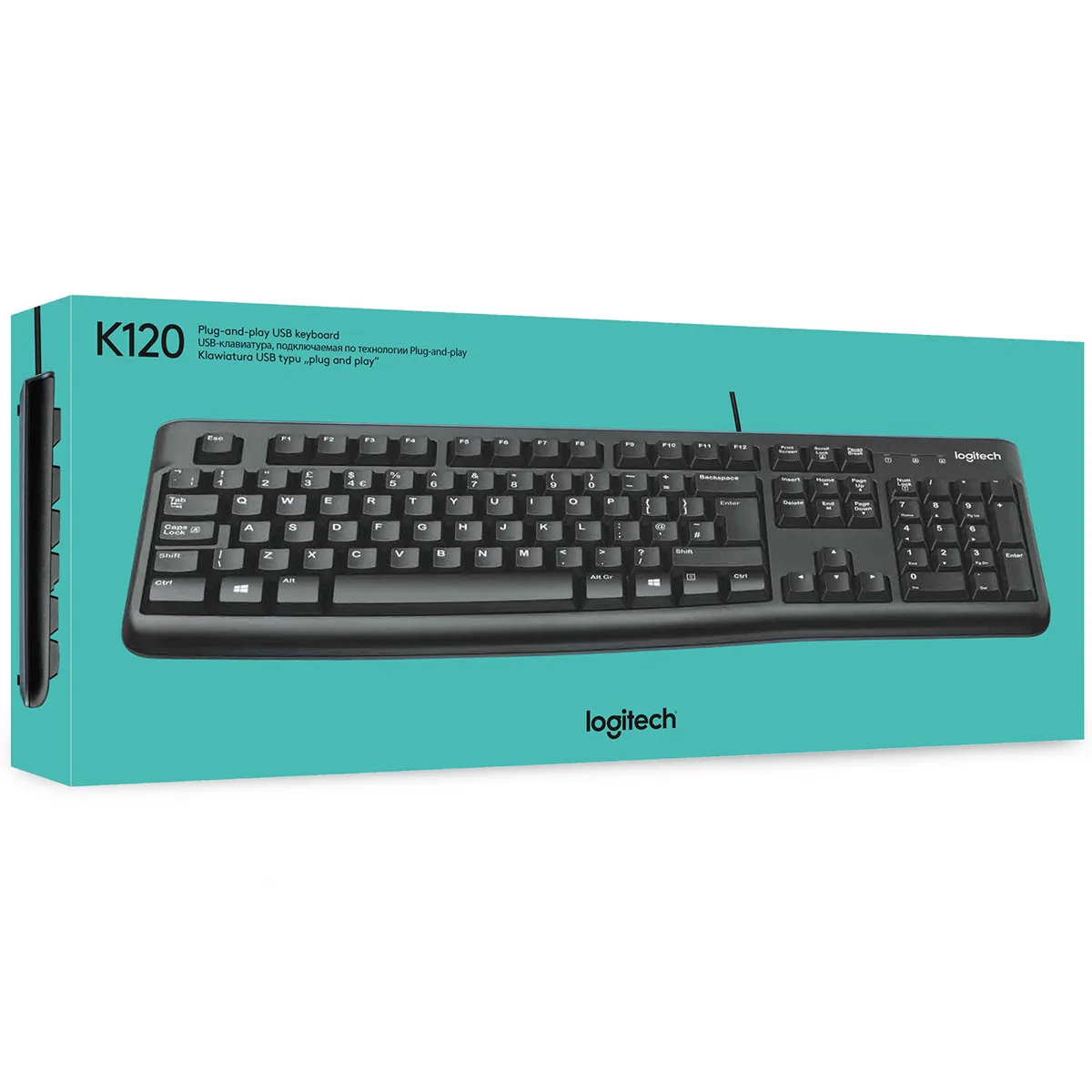 Klaviatura Logitech K120 Corded Keyboard Black — Mallar, Bakı (4)