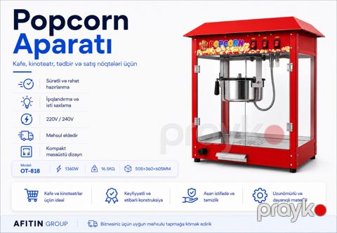 Popcorn aparatı — Bakı