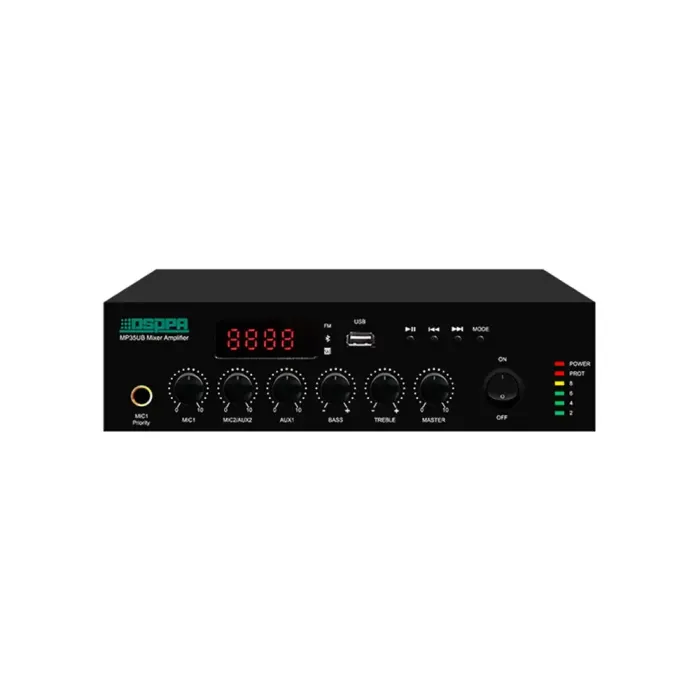 Peşəkar MP120UB Rəqəmsal Mikser Gücləndirici (120W) Akustik Yayım və İdarəetmə Sistemi — Bakı