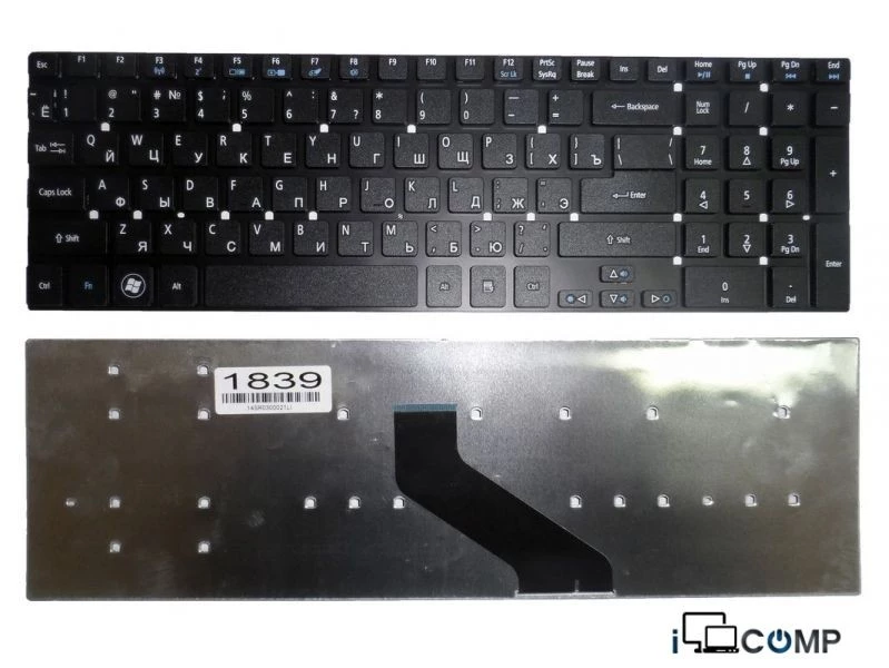 Acer Aspire 5755 5830 E1-522 E1-532 E1-731 V3-551 V3-731 (KB.I170G.310) seriyası üçün noutbuk klaviaturası — Bakı