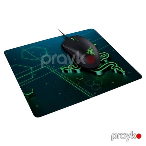 Razer Mouse Pad Goliathus Mobile, S (215x270x1.5mm), black-green (RZ02-01820200-R3M1) — Pctech — Klaviaturalar və siçanlar