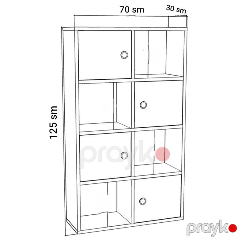 Kitab rəfi mv_13900148, Ldsp, 125x70x30 sm — Mallar, Bakı (2)