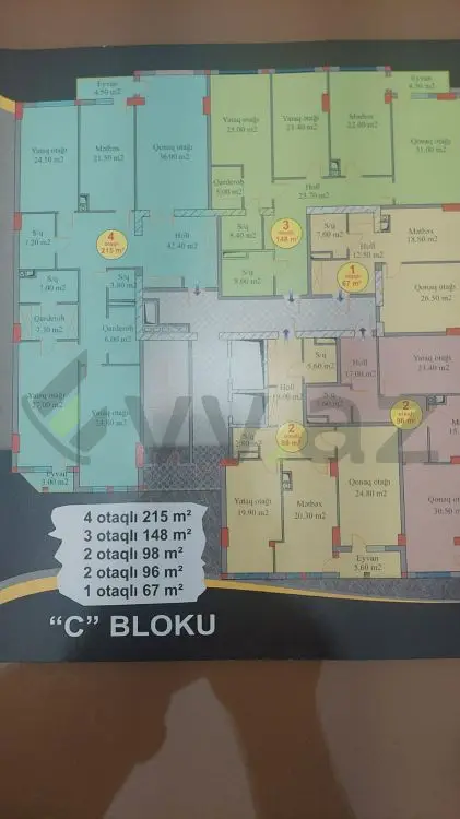 4 otaqlı mənzil Yeni tikili Satılır, 8-ci mikrorayon, Binəqədi, Bakı — Mənzil, Bakı (2)