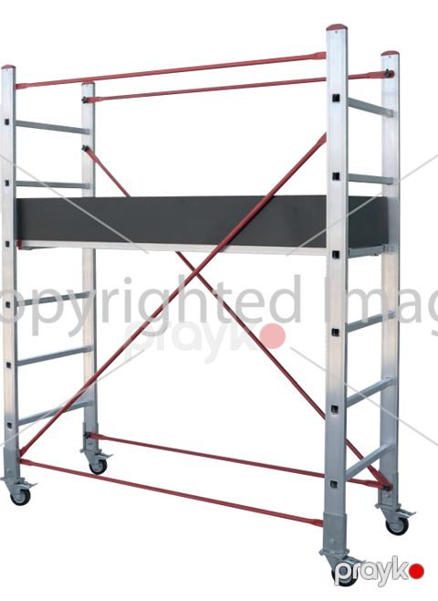İskələ bir bölməli təkərli 5 m, (modul hündürlüyü 3 m) Beykon CPL 30