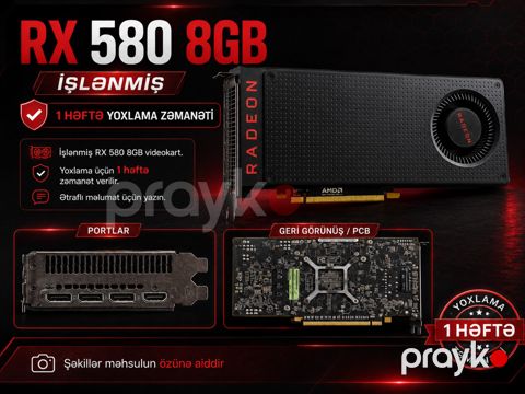 Videokart Radeon RX 580 8GB — Bakı