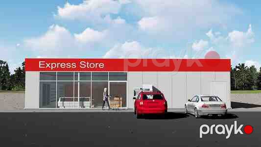Modul Express mağaza binası — Hazır konstruksiyalar, Bakı (3)