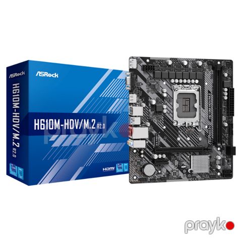 Ana plata “AsRock H610M-HDV/M.2 R2.0” (H610M-HDV/M.2) — Bakı