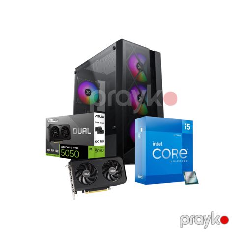 VortexBlack Gaming PC – RTX 5050, İ5-12400 CUSTOM-PC-101) — Bakı