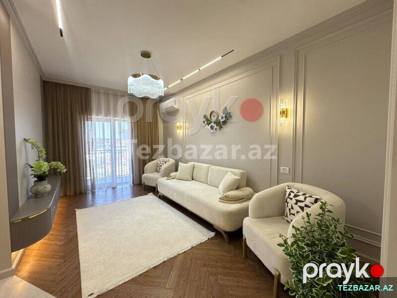 Ağ Şəhər də Luks Təmir 2 otağa düzəlmə Mənzil — Mənzil, Bakı (2)