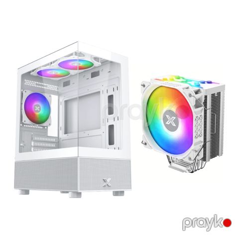 Xigmatek Kombo – Endorphin M II Arctic 3F Case + Xigmatek Air Killer Pro Arctic CPU Cooler (XIG-CC-118) — Bakı