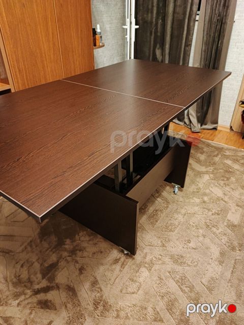Transformator masa – qəhvəyi ağac rəngində, çoxfunksiyalı model — Bakı