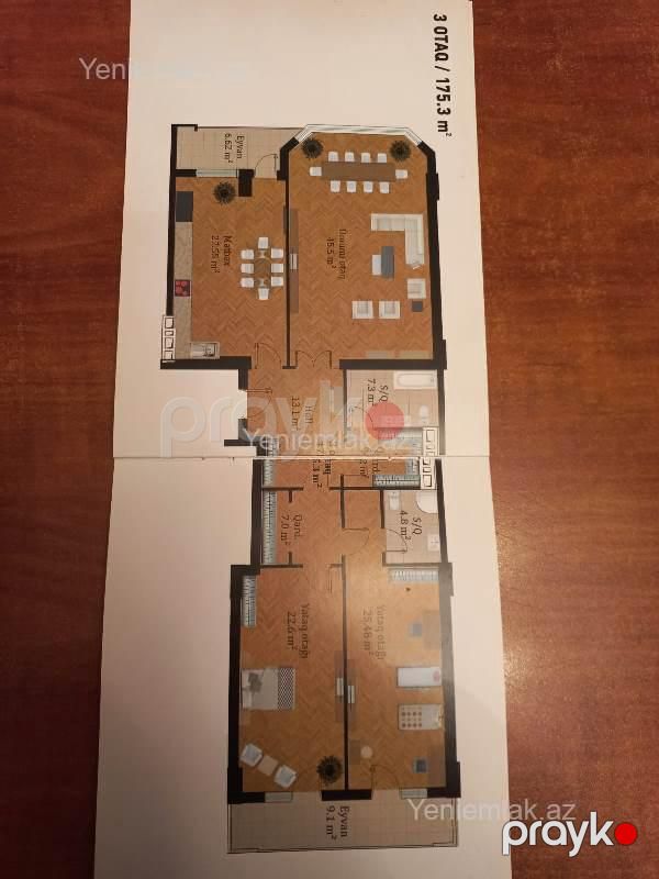 Satılır 6 otaqlı Bina evi menzil (Yeni tikili), 328 m², Yasamal rayonu — Mənzil, Bakı (6)
