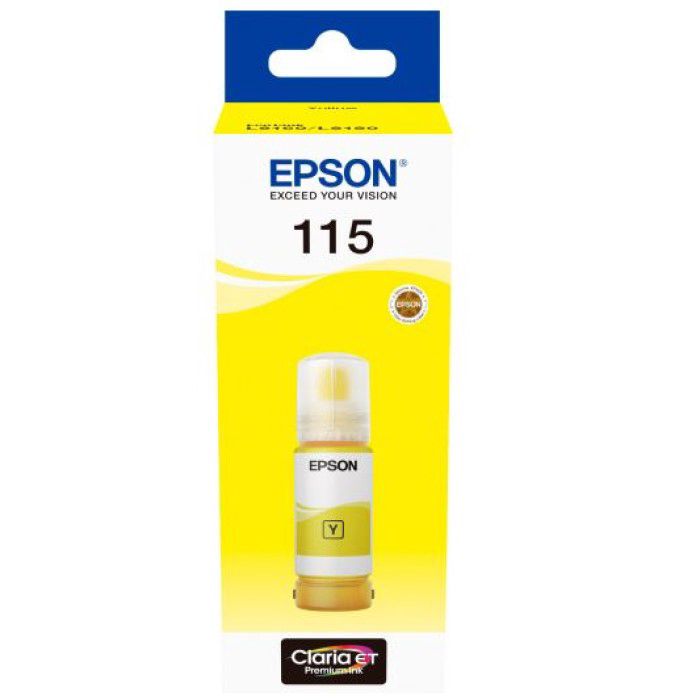 Epson 115 YE C13T07D44A Yellow Original EcoTank Mürəkkəb Şüşəsi — Elektronika, Bakı