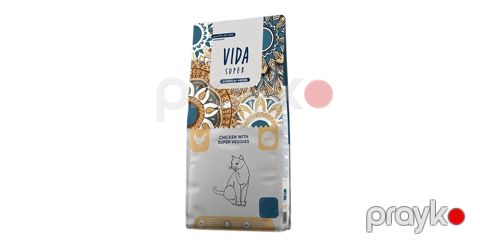 Quru yem pişiklər üçün Vida Super Сhicken with Super Veggies, 1 kq — Bakı