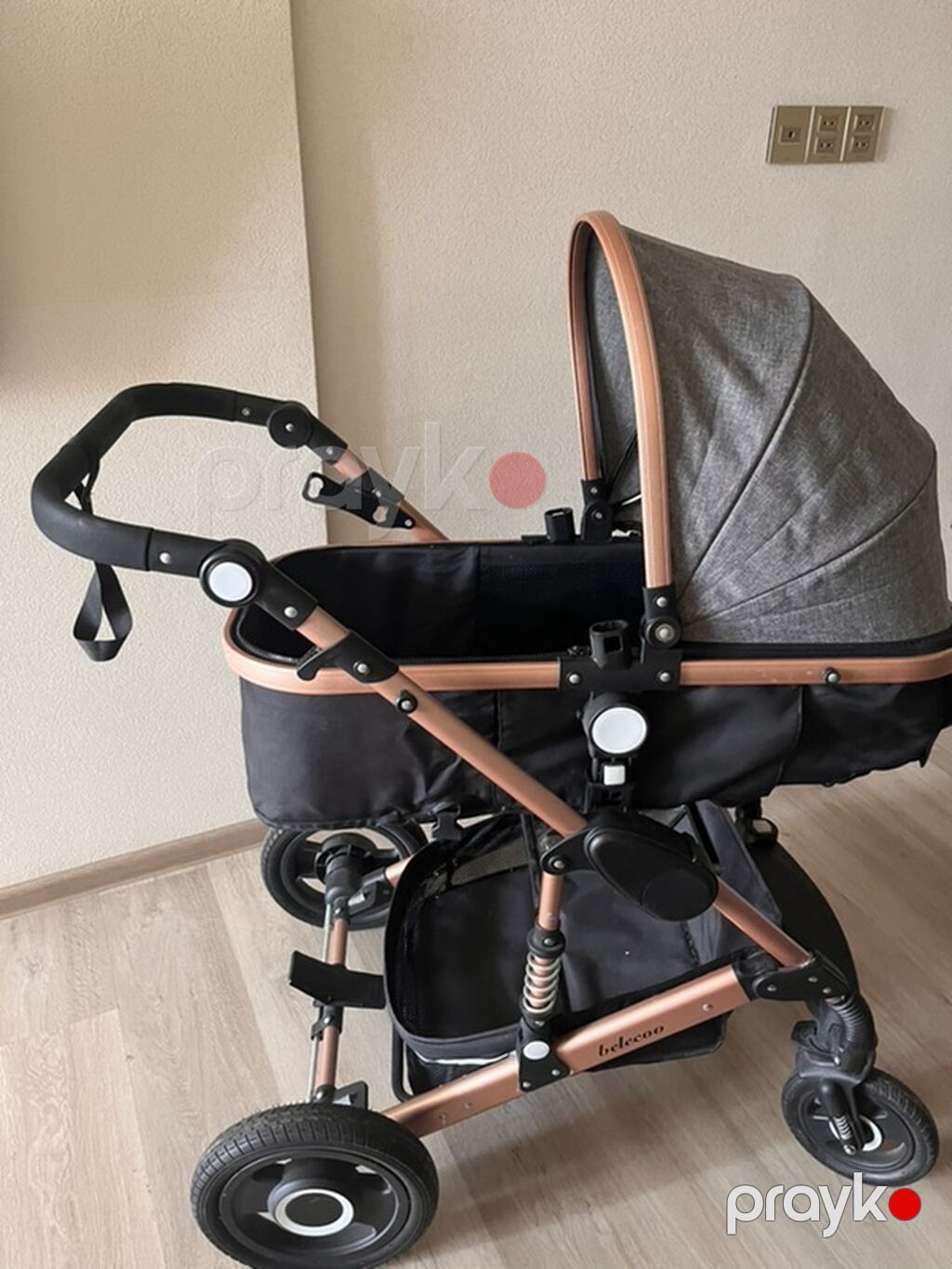 Belecoo 2-in-1 uşaq arabası - Çərçivə: möhkəm alüminium — Arabalalar, Xırdalan (5)