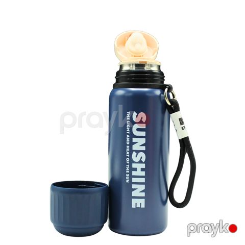 Termos OP-3401, paslanmayan polad/ABS plastik, göy, 500 ml — Bakı