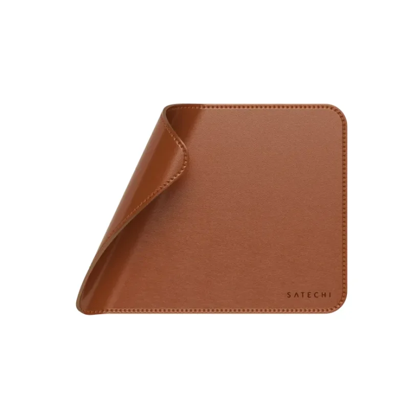 Mouse altligi Satechi Vegan-Leather Premium Mouse Pad Brown — Mallar, Bakı (5)