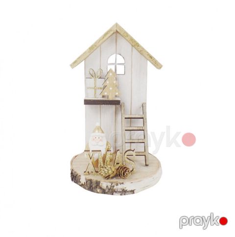 Fiqur Elle Gift Ağ evcik NAY-7246, taxta, 11.5x11.5x18.5 sm — Bakı