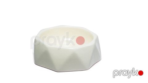 İtlər və pişiklər üçün yem qabı Triol Vanil, keramika, ağ, 0.3 l — Bakı