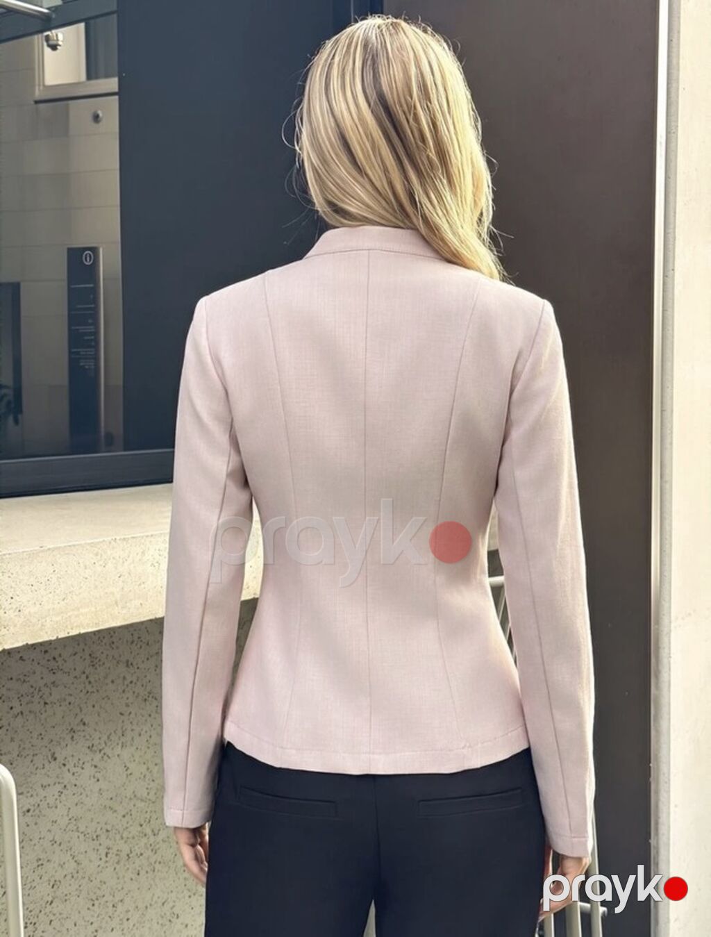 Qadın üçün pastel çəhrayı jaket – şərq üslublu incə detallar - Rəng — Coqlar və zaqetlər, Bakı (2)
