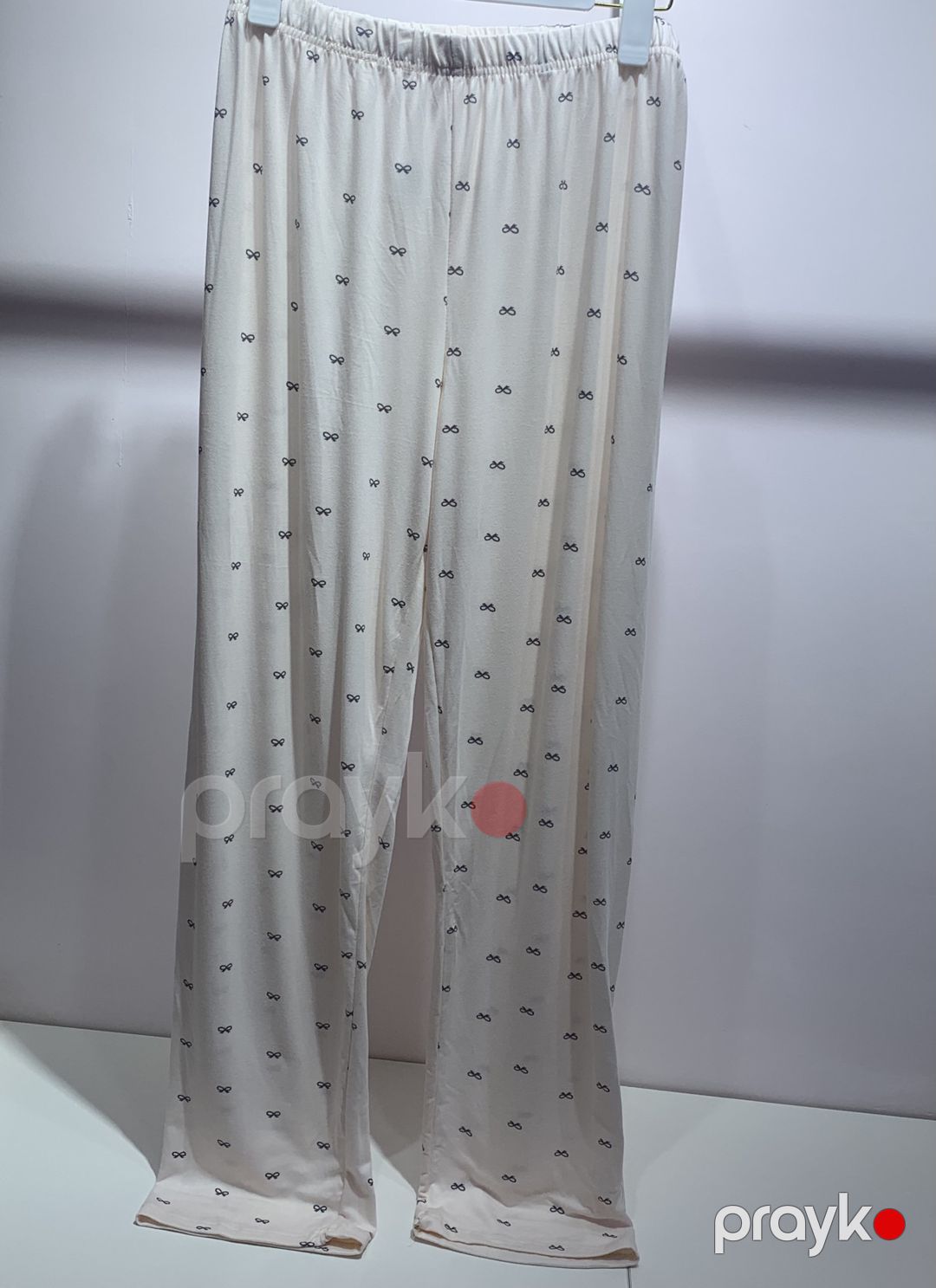 Qadın üçün şalvarlı pijama dəsti, bej, poliester/likra, ölçü XXL — Mallar, Bakı (2)