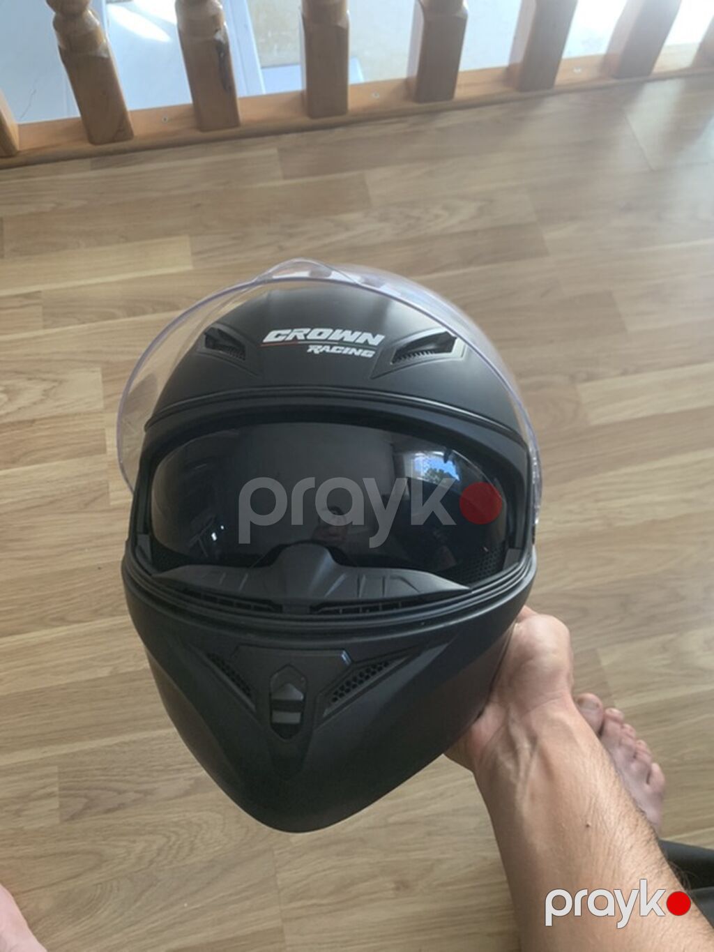 Crown Racing modul tipli motosiklet dəbilqəsi - Korpus: davamlı ABS — Motosiklet geyimi, Bakı (6)