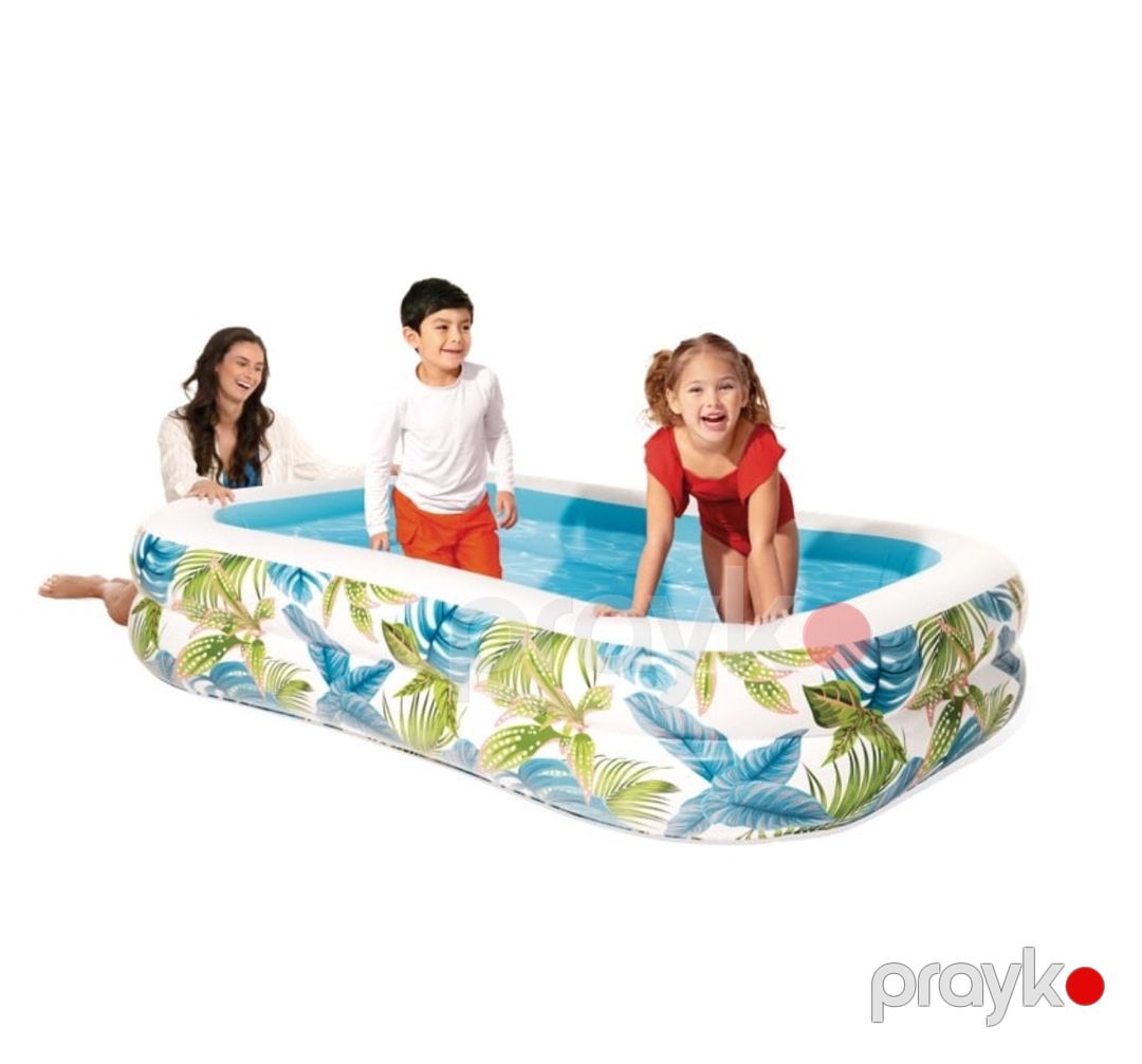 Uşaqlar üçün şişmə hovuz Intex HT-57177, rəngbərəng, 229x152x48 sm, 600 l — Hovuzlar, Bakı (3)