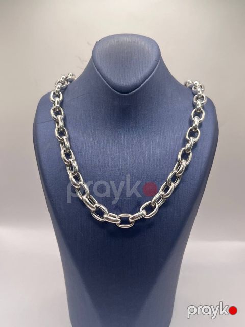 Gümüş boyunbağı silverbygoldbaku105580, 925 əyar, 32.77 qram, 52 sm — Bakı