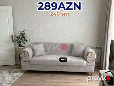 Skandinaviya üslubunda 3 nəfərlik divan - Ölçü: 240 sm (eni) - Rəng — Bakı