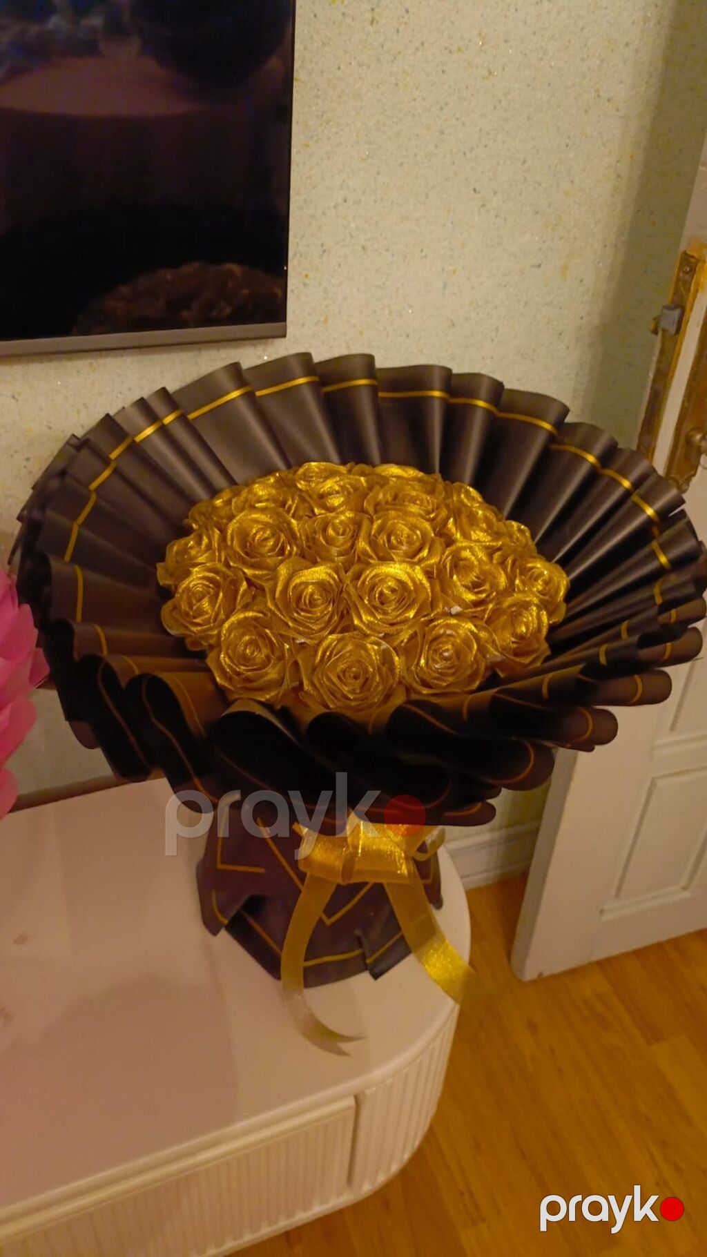 Məhsul: Premium dekorativ gül buketləri - Material: Yüksək — Vaazalar, kreslolar, süni çiçəklər, Digah (3)