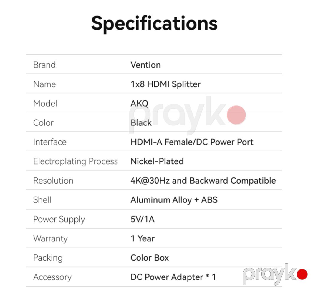 HDMI Spliter 8in1 4K — Periferik cihazlar, Bakı (7)