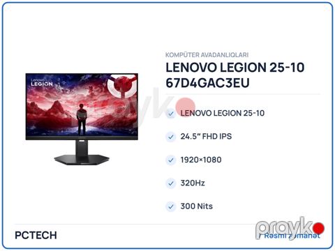 Lenovo Legion 25-10 67D4GAC3EU — Bakı