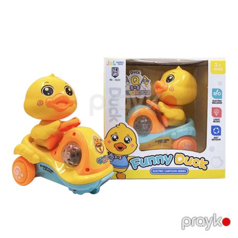 Diyircəkli oyuncaq Funny Duck 0623/336-136, musiqili və işıqlı, 3+ yaş — Bakı