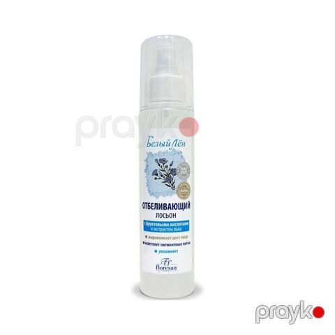 Üz üçün losyon Floresan Cosmetic "Белый лен" Ağardıcı 200 ml — Bakı