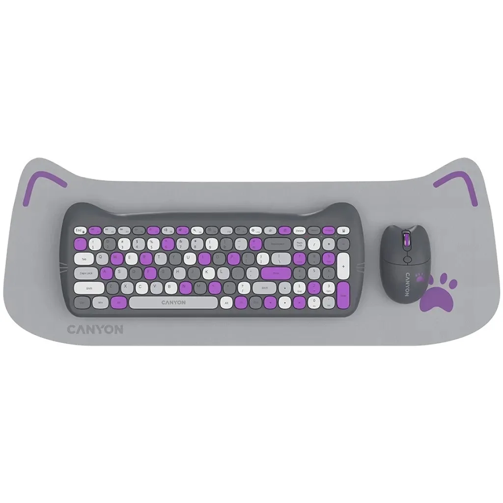 Klaviatura Canyon HSET-W6 Violet (CNS-HSETW6VT) — Bakı