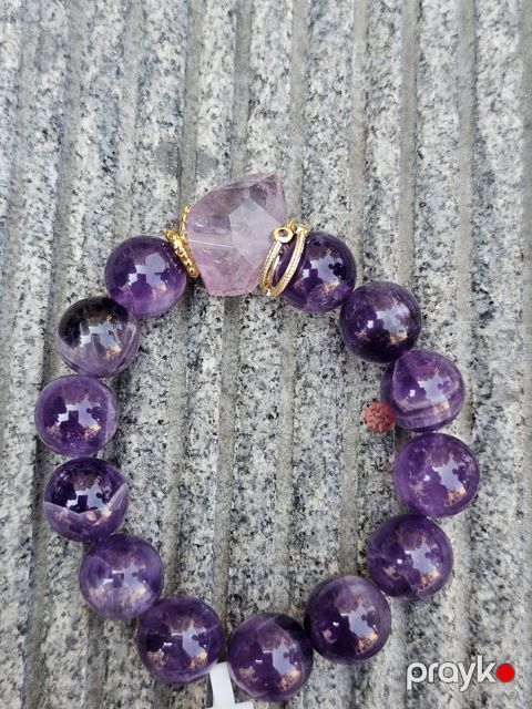 Ametist mineral qolbağ — Bakı