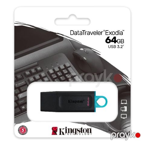 Flaş kart Kingston DataTraveler Exodia 64GB — Bakı