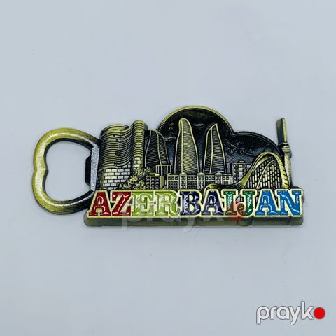 Maqnit-suvenir AL-4031, metal, qızılı — Bakı