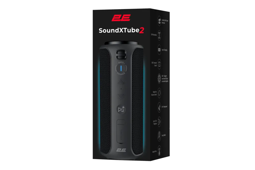 2E Portable Speaker SoundXTube2 TWS, MP3, Wireless, Waterproof Black(2E-BSSXT2WBK) — Dinamiklər və akustik sistemlər, Bakı (3)