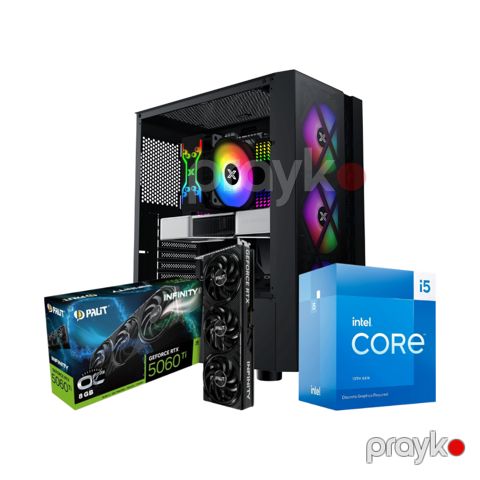 Crystal Forge Gaming PC – RTX 5060, i5-13400F (CUSTOM-PC-003) — Bakı
