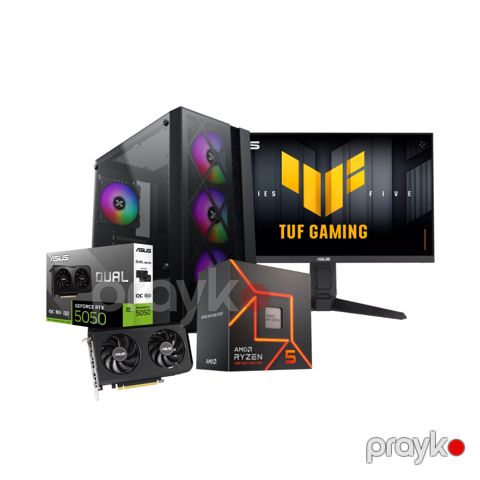 NyxForge Gaming PC – RTX 5050, Ryzen 5 7600 (CUSTOM-PC-120) — Bakı