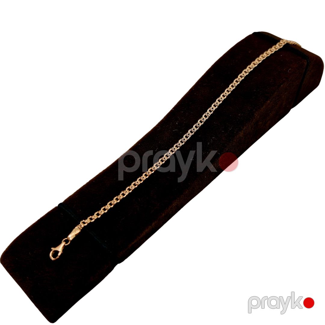 Qolbaq uniseks Azgold 10119, qızıl 585 əyar — Mallar, Bakı (2)
