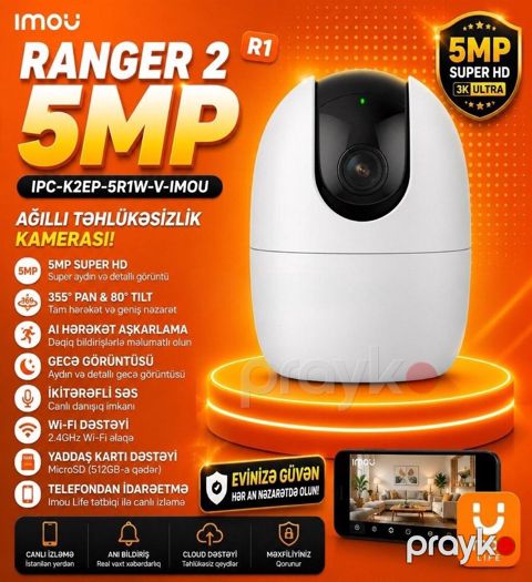 Ranger 2 5MP R1 (IPC-K2EP-5R1W-V-imou) Bütün kateqoriyalar — Bakı