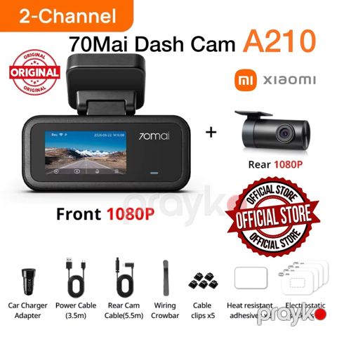 Xiaomi 70Mai A210 GPS WiFi+arxa kamera — Bakı