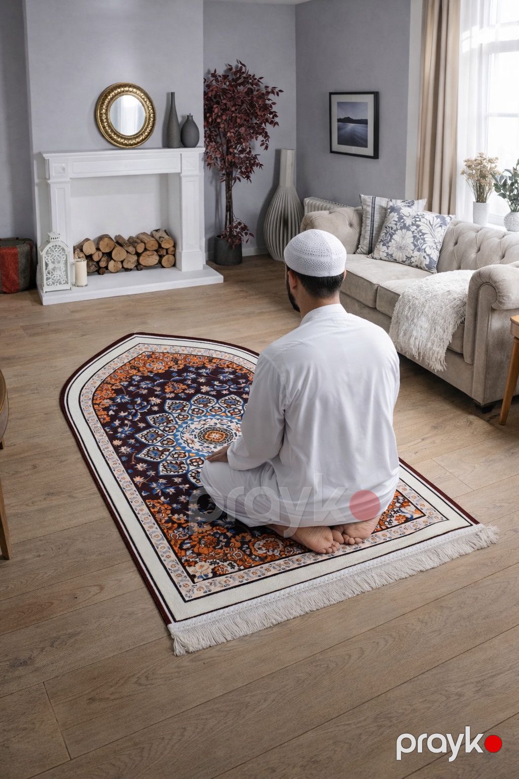 Namaz xalçası 13017986, bambuk, rəngbərəng, 70х130 sm — Mallar, Bakı (2)
