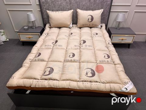 Dəst Moonstar 12487, döşək 100x200 sm, yastıq 50x70 sm 1 əd, bambuk, bej — Bakı
